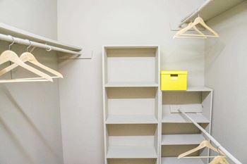 Closets with built-in shelving